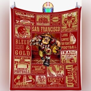 San Francisco Football Themed Blanket